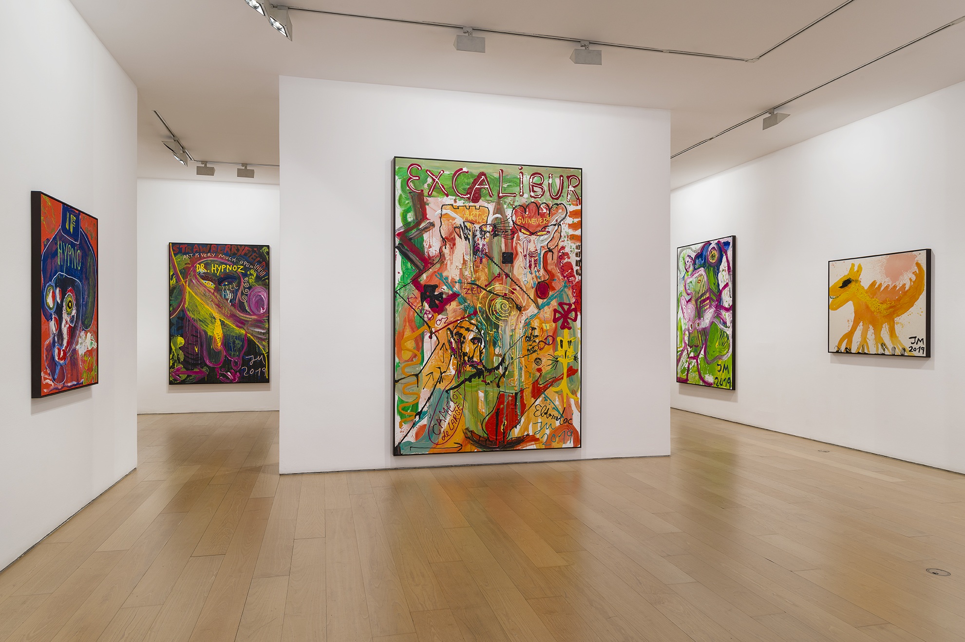 Jonathan Meese installation view of first room