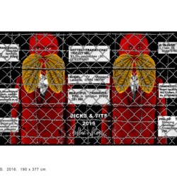DICKS & TITS, 2016, 190 x 377 cm