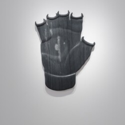 Opening Scene (with cut glove), 2017, Marble 86 x 85 x 5,5 cm 2017 © Photography Boris Kirpotin, March 2017 Athens, Greece