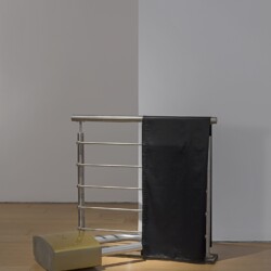Night de Luxe, 2017, Aluminium, BMV car paint, aluminium railing sample, satin 90 x 95 x 40 cm 2017 © Photography Boris Kirpotin, March 2017 Athens, Greece