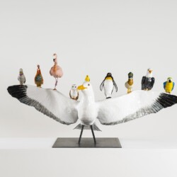 Seagull, 2016, Glazed ceramic 55 x 110 x 45 cm, © Photography Boris Kirpotin, February 2016 Athens, Greece