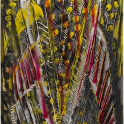 Untitled, 1990, Mixed media on paper 157 x 115 cm Framed: 171 x 138 x cm