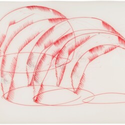 Untitled, 1990, Felt pen, pastel 50 x 70 cm Framed: 64 x 79,5 cm
