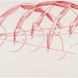 Untitled, 1990, Felt pen, pastel 50 x 70 cm Framed: 64 x 79,5 cm