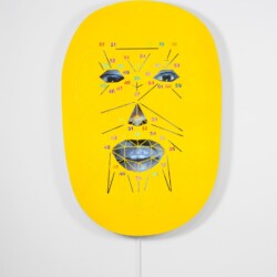 eXXa, 2015, Polychromed aluminum, LCD screen, media player, sound Unique 135 x 91 x 8,5 cm