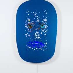 "iMP", 2015, Polychromed aluminum, LCD screen, media player, sound Unique 134,5 x 85 x 9,5 cm