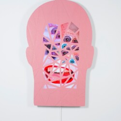 FFsh, 2015, Polychromed aluminum, LCD screen, media player, sound Unique 138 x 88 x 10 cm