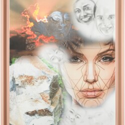 RosieRox, 2015, Pigment print and colour pencil on bond paper Unique Framed: 112 x 88 x 5 cm