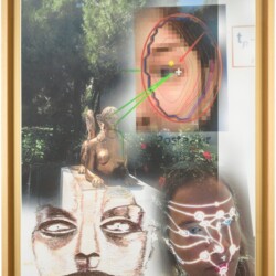 RecogNon, 2015, Pigment print and colour pencil on bond paper Unique Framed: 112 x 88 x 5 cm