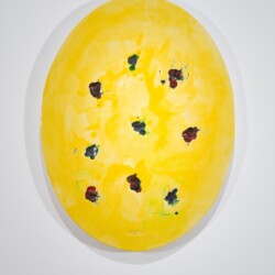 Abstraktes Oval, 2014, Glazed ceramic 72 x 55 x 4 cm