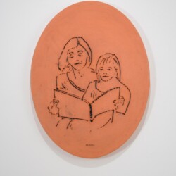 Anna & Katharina, 2014, Glazed ceramic 72 x 55 x 4 cm