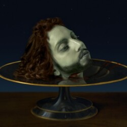 Lady Gaga: The Head of Saint John the Baptist (Cetus), 2013, High Definition Video, 20" LCD Monitor/digital player/speaker Ed. of 2 AP 2