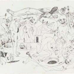 My Landscape #2, 2014, Pen on paper Unique 32 x 40,5 cm