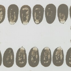 Untitled, 1992, Mud on paper 13 x 20 cm