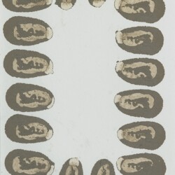 Untitled, 1992, Mud on paper 19,5 x 13 cm