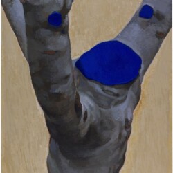 ZHANG HUI, "Untitled-Gaze", Tree Trunk 2013, Acrylic on canvas 162 x 112 cm