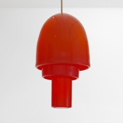 "Untitled", 2014, Blown glass, rope 50 x ∅ 30 cm