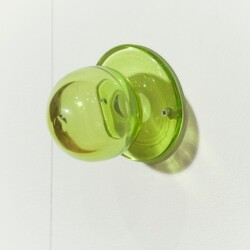 "Untitled", 2014, Blown glass, marker 210 x 95 cm