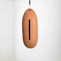 "Untitled", 2014, Terra-cotta, rope 70 x 30 x 23 cm