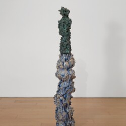 "Personnage I", 2014, Glazed ceramic 180 x 33 x 36 cm