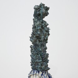 detail from "Personnage I", 2014, Glazed ceramic 180 x 33 x 36 cm