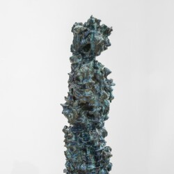 detail from "Personnage I", 2014, Glazed ceramic 180 x 33 x 36 cm