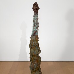 "Personnage III", 2014, Glazed ceramic 186 x 33 x 35 cm