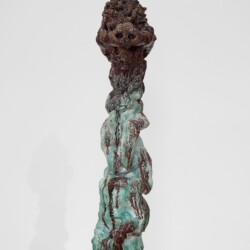detail from "Personnage III", 2014, Glazed ceramic 186 x 33 x 35 cm
