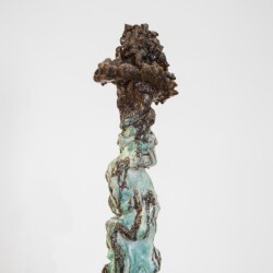 detail from "Personnage III", 2014, Glazed ceramic 186 x 33 x 35 cm