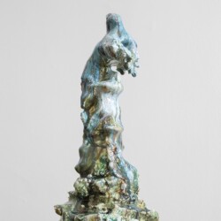 detail from "Personnage VII", 2014, Glazed ceramic 145 x 5 x 33 x 31 cm