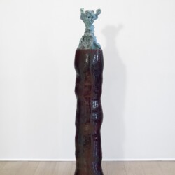 "Personnage VIII", 2014, Glazed ceramic 161,5 x 30 x 31 cm