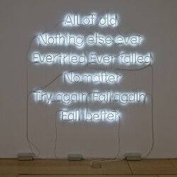 "All of Old", 2014, Neon lamps 200 x 180 cm