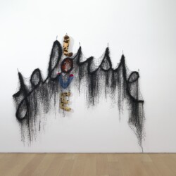 "Jalousie/Love", 2010, Soft toys, metal nets 205 x 245 cm