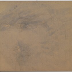 Untitled, undated, pastel on board, in iron frame 110 x 140 cm