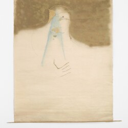 Untitled, undated, mixed media on rice paper 170 x 155 cm