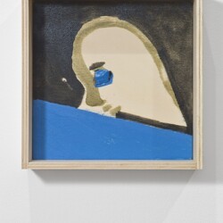 Untitled, 2013, mixed media on wood 27,5 x 27,5 x 8 cm