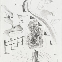 4th Street and Avenue B, (III) 1990, Graphite on paper 66,5 x 53 cm