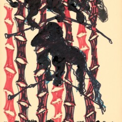 Untitled, 1990, Mixed media on paper 56 x 42 cm Framed: 70,5 x 56,5 cm