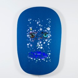 iMP, 2015, Polychromed aluminum, LCD screen, media player, sound Unique 134,5 x 85 x 9,5 cm