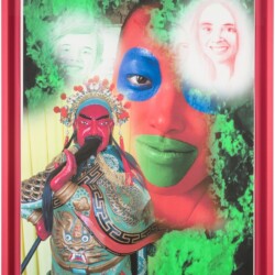Goalas, 2015, Pigment print and colour pencil on bond paper Unique Framed: 112 x 88 x 5 cm