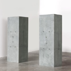 Untitled, 1989, German stone 2 standing columns Each: 60 x 60 x 180 cm