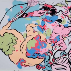 "Oh Shopping", 2009, Ink on vellum 48.3 x 61 cm
