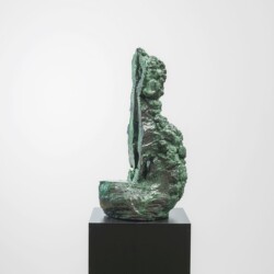 "Dance Me Swamply", 2017, Glazed ceramic on steel pedestal 63 x 27 x 21 cm pedestal:110 x 38 x 38 cm
