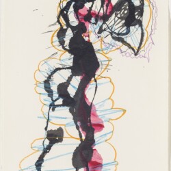 "Cut You Loose", 2017, Ink and pencil on paper 39,2 x 31,4 cm
