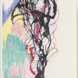 "Spike Driver", 2017, Ink and pencil on paper 39,2 x 31,4 cm