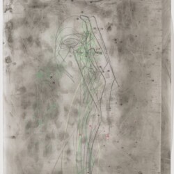 "Humming", 2017, Mixed media on paper 76,5 x 63 cm
