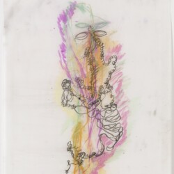 "Give' Er", 2017, Mixed media on paper 76,5 x 63,2 cm