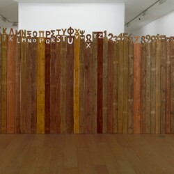 Educational Fence, 2012, Wood 200 x 550 x 60 cm