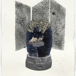 Ariel (screen), 2012-2013, Collage on paper 36,5 x 28,5 cm (framed)
