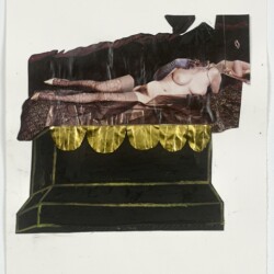 Ariel (lips), 2012-2013, Collage on paper 36,5 x 28,5 cm (framed)